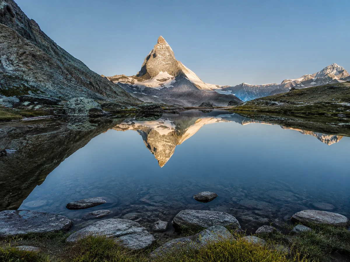 The Riffelsee on the lake trail below Rotenboden